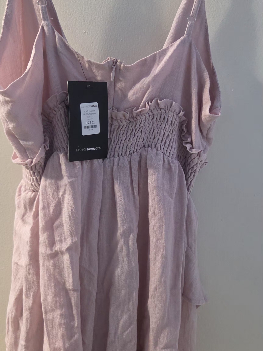 Front Tie Ruffle Romper - Picture 4 of 4